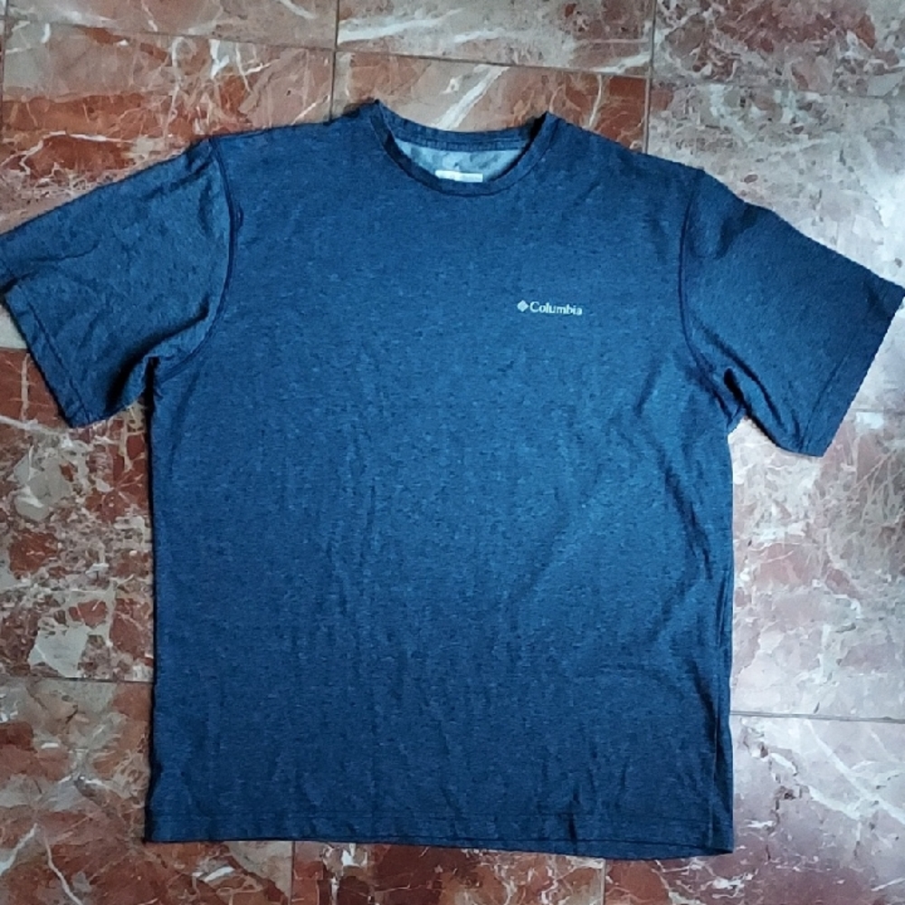 Columbia Men's Heathered Navy Tee